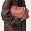 Mellomstor Flamenco Purse i mykt nappa-lammeskinn