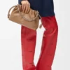 Mellomstor Flamenco Purse i mykt nappa-lammeskinn