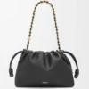 Mellomstor Flamenco Purse i mykt nappa-lammeskinn