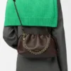 Mellomstor Flamenco Purse i mykt nappa-lammeskinn