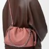 Mellomstor Flamenco Purse i mykt nappa-lammeskinn