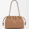 Mellomstor Flamenco Purse i mykt nappa-lammeskinn