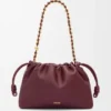 Mellomstor Flamenco Purse i mykt nappa-lammeskinn