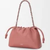 Mellomstor Flamenco Purse i mykt nappa-lammeskinn