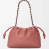Mellomstor Flamenco Purse i mykt nappa-lammeskinn