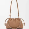 Mellomstor Flamenco Purse i mykt nappa-lammeskinn