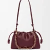 Mellomstor Flamenco Purse i mykt nappa-lammeskinn