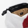 Mellomstor Flamenco Purse med løveperler i perlebesatt lerret og kalveskinn