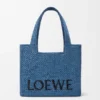 Mellomstor loewe Font Tote i raffia Mellomstor loewe Font Tote i raffia