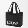 Mellomstor loewe Font Tote i raffia Mellomstor loewe Font Tote i raffia
