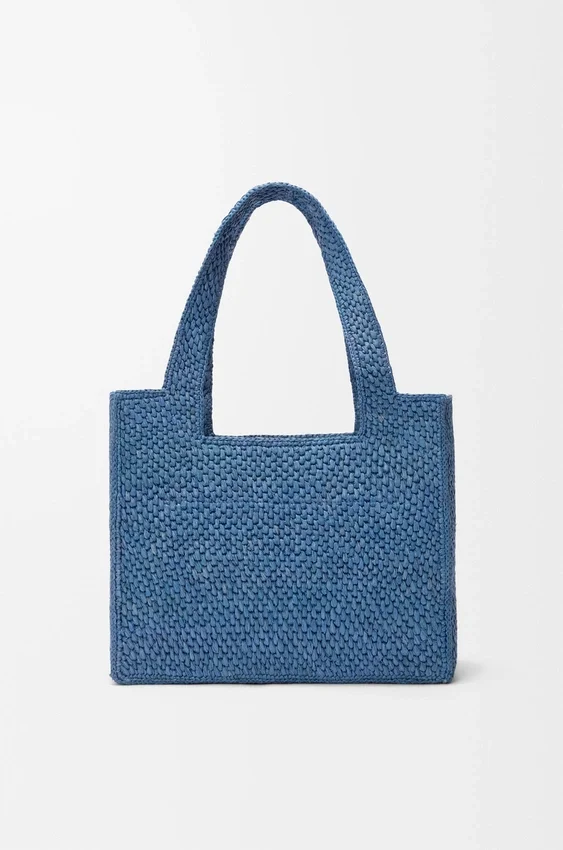 Mellomstor loewe Font Tote i raffia Mellomstor loewe Font Tote i raffia