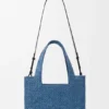 Mellomstor loewe Font Tote i raffia Mellomstor loewe Font Tote i raffia