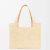Mellomstor loewe Font Tote i raffia Mellomstor loewe Font Tote i raffia