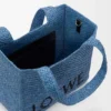Mellomstor loewe Font Tote i raffia Mellomstor loewe Font Tote i raffia