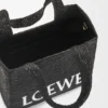 Mellomstor loewe Font Tote i raffia Mellomstor loewe Font Tote i raffia