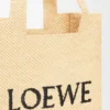 Mellomstor loewe Font Tote i raffia Mellomstor loewe Font Tote i raffia