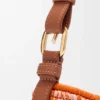 Mellomstor loewe Swing-veske i raffia og kalveskinn Mellomstor loewe Swing-veske i raffia og kalveskinn