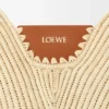 Mellomstor loewe Swing-veske i raffia og kalveskinn Mellomstor loewe Swing-veske i raffia og kalveskinn