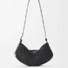 Mellomstor loewe Swing-veske i raffia og kalveskinn Mellomstor loewe Swing-veske i raffia og kalveskinn