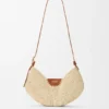 Mellomstor loewe Swing-veske i raffia og kalveskinn Mellomstor loewe Swing-veske i raffia og kalveskinn