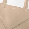 Mellomstor Puzzle Fold-tote-veske i skinnende kalveskinn