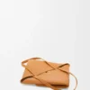 Mellomstor Puzzle Fold-tote-veske i skinnende kalveskinn
