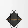 Mellomstor Puzzle Fold-tote-veske i skinnende kalveskinn