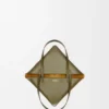 Mellomstor Puzzle Fold-tote-veske i skinnende kalveskinn