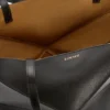 Mellomstor Puzzle Fold-tote-veske i skinnende kalveskinn