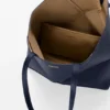 Middels horisontal Puzzle Fold-tote-veske i mykt, kornet kalveskinn