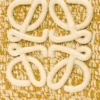 Middels stor Eclipse-kurv i raffia og kalveskinn Middels stor Eclipse-kurv i raffia og kalveskinn