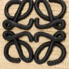 Middels stor Eclipse-kurv i raffia og kalveskinn Middels stor Eclipse-kurv i raffia og kalveskinn