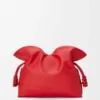 Middels stor Flamenco-clutch i nappa-kalveskinn