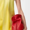 Middels stor Flamenco-clutch i nappa-kalveskinn