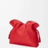 Middels stor Flamenco-clutch i nappa-kalveskinn