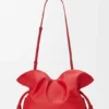 Middels stor Flamenco-clutch i nappa-kalveskinn