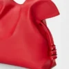 Middels stor Flamenco-clutch i nappa-kalveskinn