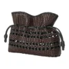 Middels stor Flamenco-clutch «svartbrun» a411Fc1Xdn-1103