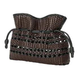 Middels stor Flamenco-clutch «svartbrun» a411Fc1Xdn-1103