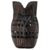 Middels stor Flamenco-clutch «svartbrun» a411Fc1Xdn-1103