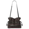 Middels stor Flamenco-clutch «svartbrun» a411Fc1Xdn-1103