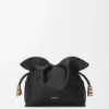 Mini Coil Flamenco-clutch i nappa-kalveskinn
