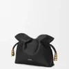 Mini Coil Flamenco-clutch i nappa-kalveskinn