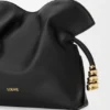 Mini Coil Flamenco-clutch i nappa-kalveskinn