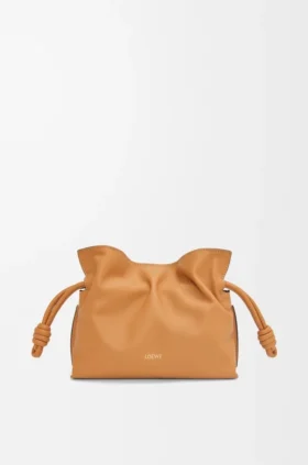 Mini Flamenco-clutch i nappa-kalveskinn