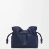 Mini Flamenco-clutch i nappa-kalveskinn