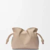 Mini Flamenco-clutch i nappa-kalveskinn