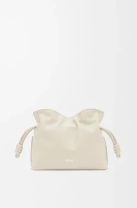 Mini Flamenco-clutch i nappa-kalveskinn