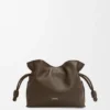Mini Flamenco-clutch i nappa-kalveskinn
