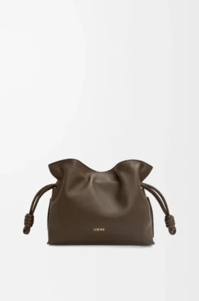 Mini Flamenco-clutch i nappa-kalveskinn